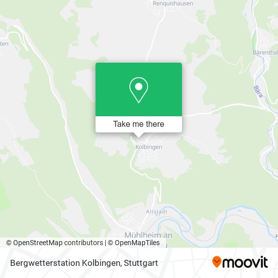 Bergwetterstation Kolbingen map