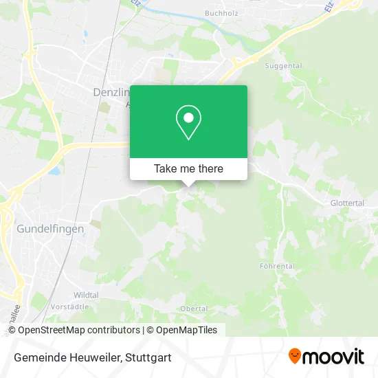 Карта Gemeinde Heuweiler