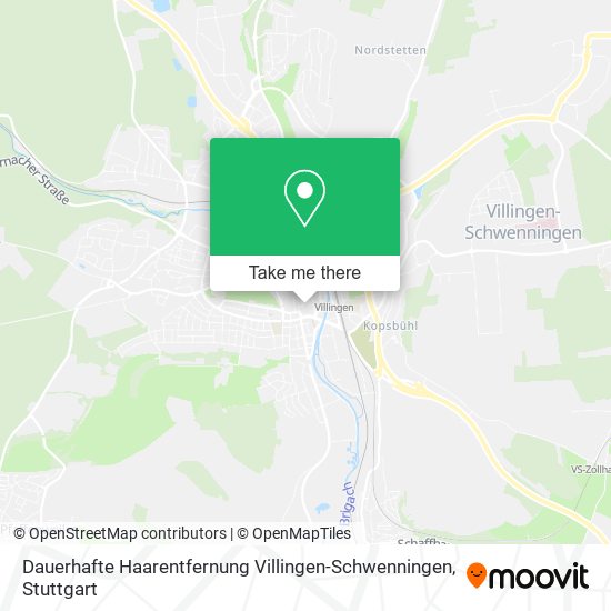Dauerhafte Haarentfernung Villingen-Schwenningen map
