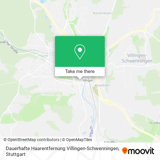 Карта Dauerhafte Haarentfernung Villingen-Schwenningen