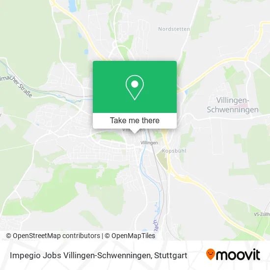 Карта Impegio Jobs Villingen-Schwenningen