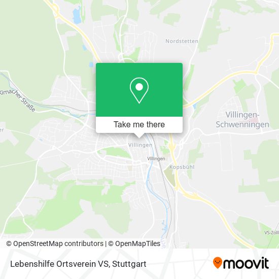 Lebenshilfe Ortsverein VS map