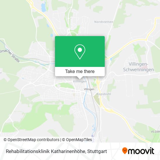 Rehabilitationsklinik Katharinenhöhe map