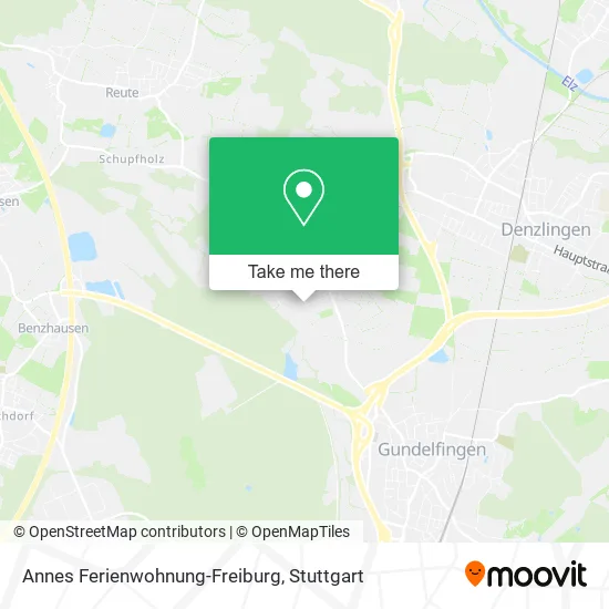 Карта Annes Ferienwohnung-Freiburg