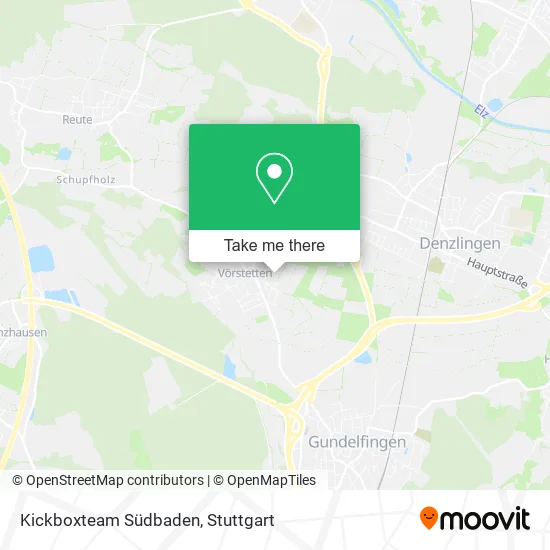 Карта Kickboxteam Südbaden
