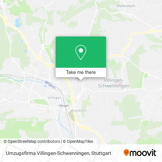 Umzugsfirma Villingen-Schwenningen map