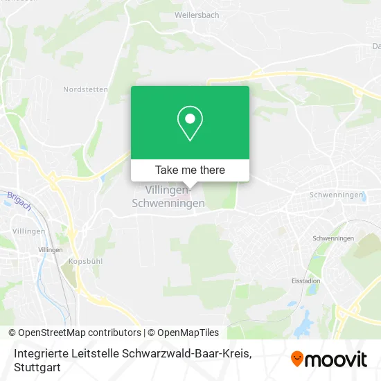 Карта Integrierte Leitstelle Schwarzwald-Baar-Kreis
