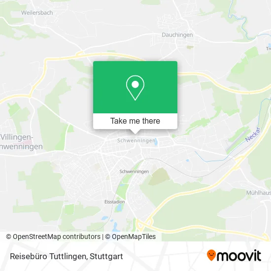Карта Reisebüro Tuttlingen