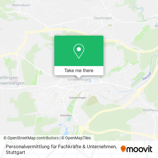 Карта Personalvermittlung für Fachkräfte & Unternehmen