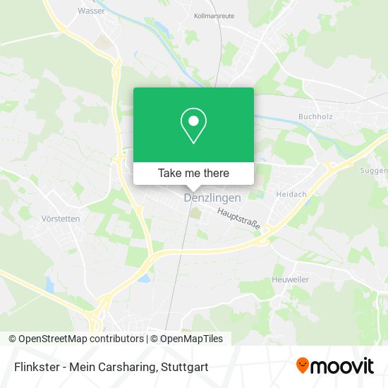 Flinkster - Mein Carsharing map