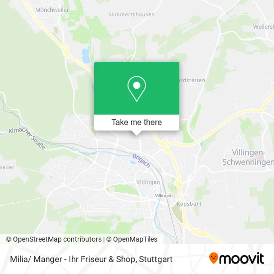 Карта Milia/ Manger - Ihr Friseur & Shop