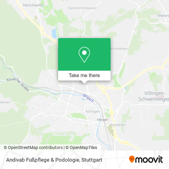 Карта Andivab Fußpflege & Podologie