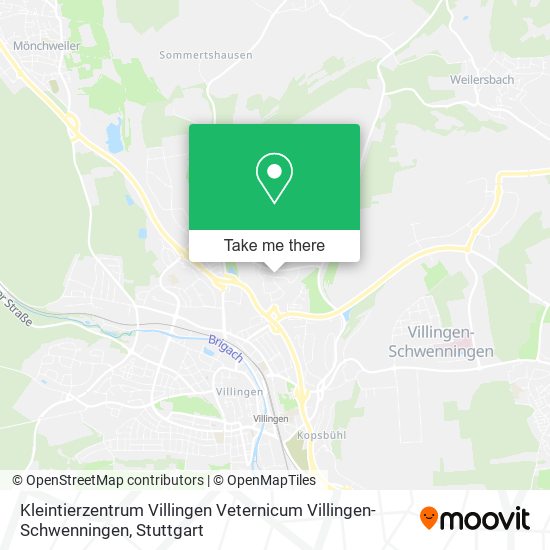 Карта Kleintierzentrum Villingen Veternicum Villingen-Schwenningen