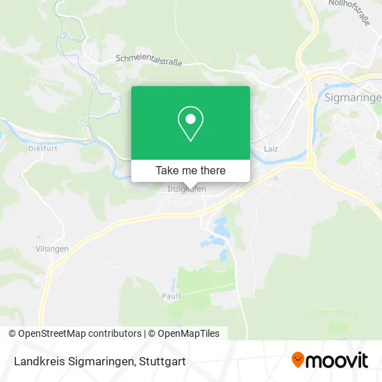 Карта Landkreis Sigmaringen