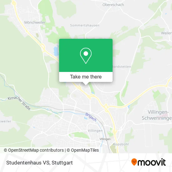 Карта Studentenhaus VS