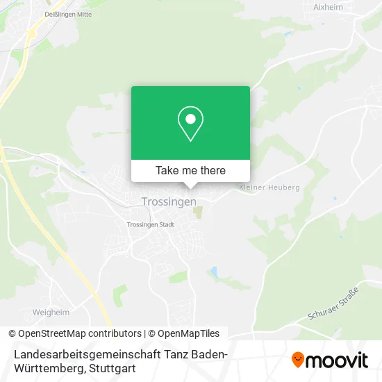 Карта Landesarbeitsgemeinschaft Tanz Baden-Württemberg