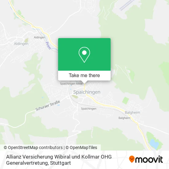 Карта Allianz Versicherung Wibiral und Kollmar OHG Generalvertretung