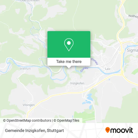 Карта Gemeinde Inzigkofen