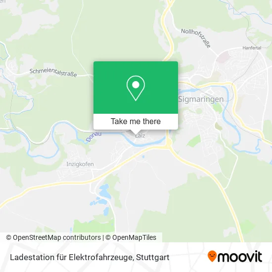 Карта Ladestation für Elektrofahrzeuge