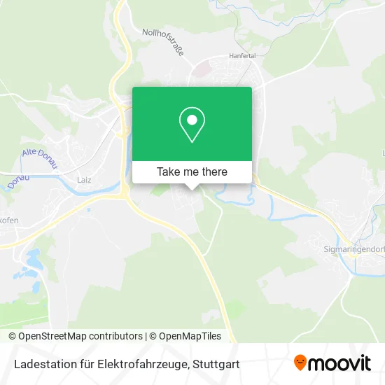 Карта Ladestation für Elektrofahrzeuge