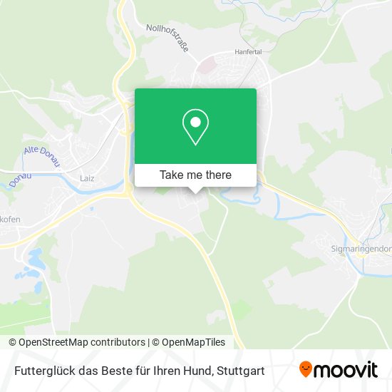 Futterglück das Beste für Ihren Hund map