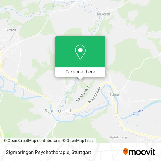 Карта Sigmaringen Psychotherapie