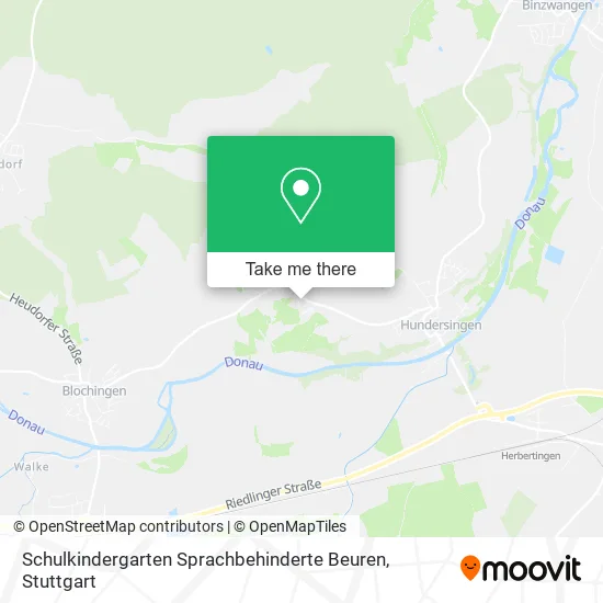 Карта Schulkindergarten Sprachbehinderte Beuren