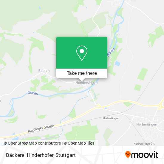 Bäckerei Hinderhofer map