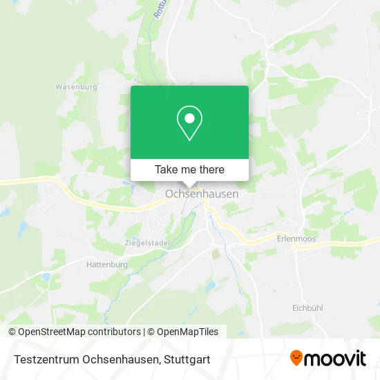 Карта Testzentrum Ochsenhausen