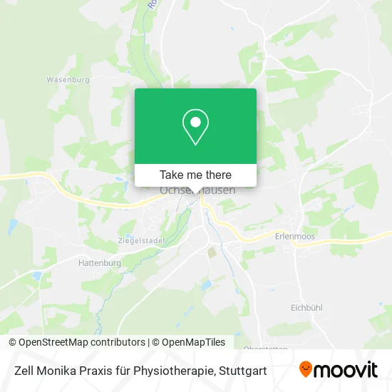 Карта Zell Monika Praxis für Physiotherapie