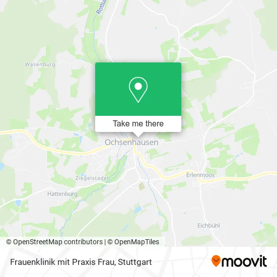 Карта Frauenklinik mit Praxis Frau
