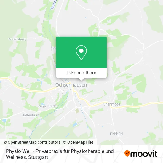 Карта Physio Well - Privatpraxis für Physiotherapie und Wellness