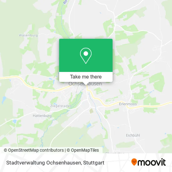 Карта Stadtverwaltung Ochsenhausen