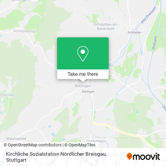 Карта Kirchliche Sozialstation Nördlicher Breisgau