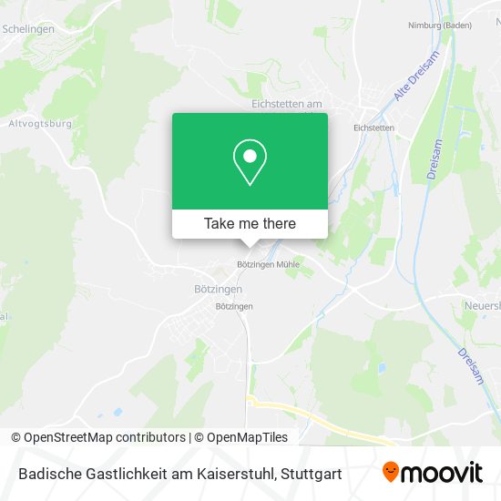 Карта Badische Gastlichkeit am Kaiserstuhl