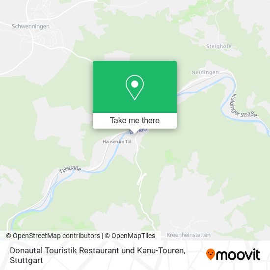 Donautal Touristik Restaurant und Kanu-Touren map