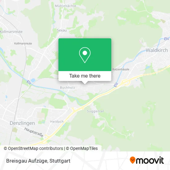 Карта Breisgau Aufzüge