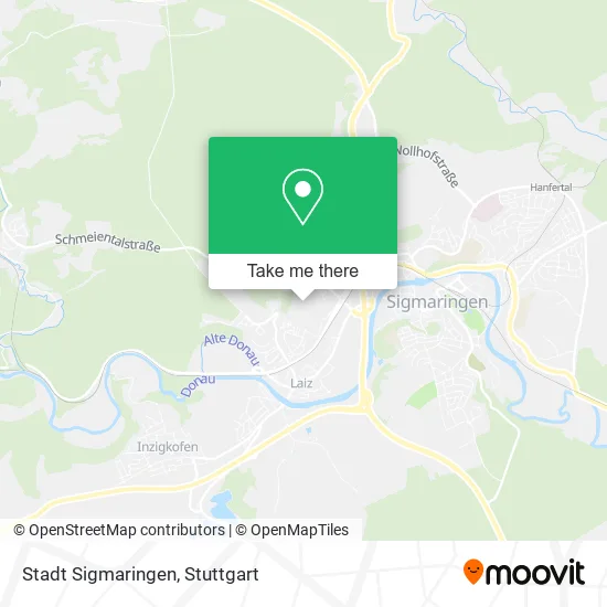 Карта Stadt Sigmaringen
