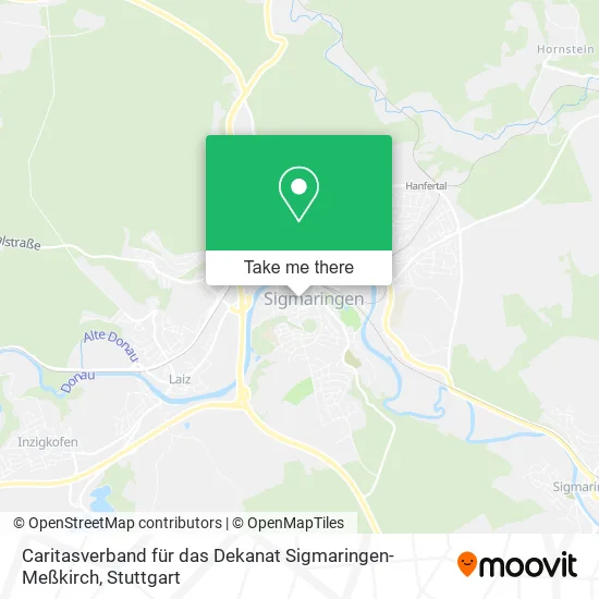 Caritasverband für das Dekanat Sigmaringen-Meßkirch map