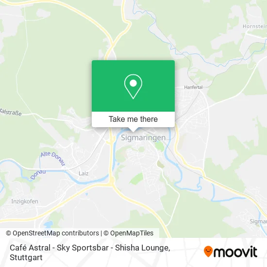 Карта Café Astral - Sky Sportsbar - Shisha Lounge