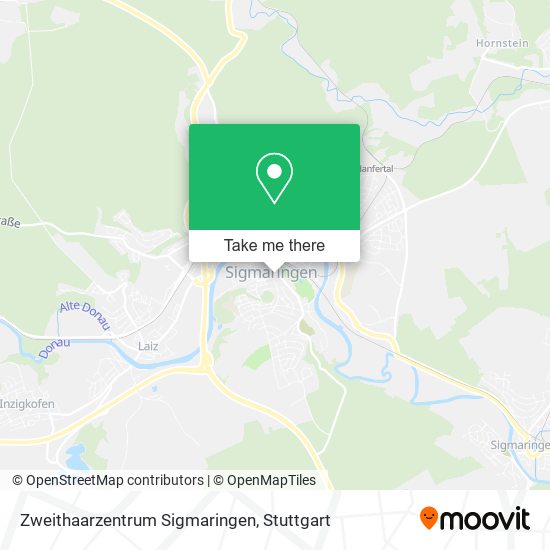 Карта Zweithaarzentrum Sigmaringen