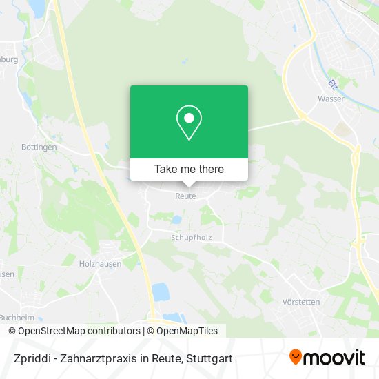 Zpriddi - Zahnarztpraxis in Reute map