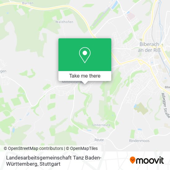 Landesarbeitsgemeinschaft Tanz Baden-Württemberg map