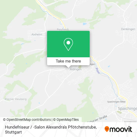 Карта Hundefriseur / -Salon Alexandra's Pfötchenstube