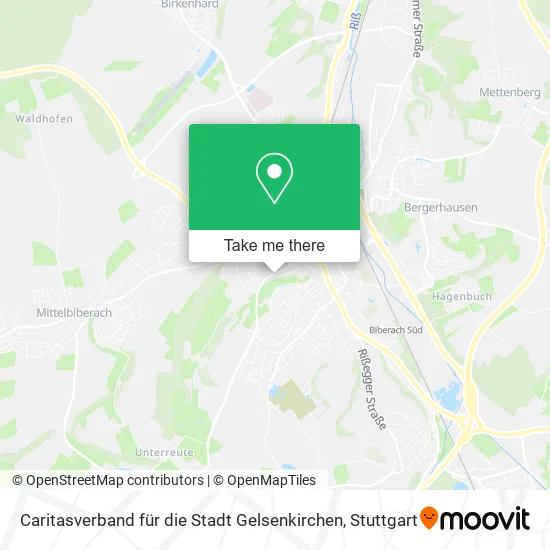 Карта Caritasverband für die Stadt Gelsenkirchen