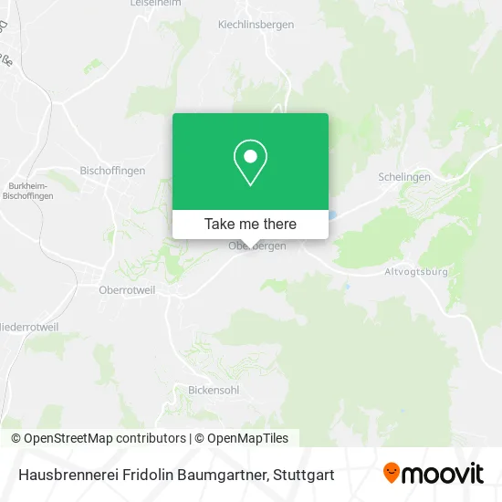 Карта Hausbrennerei Fridolin Baumgartner