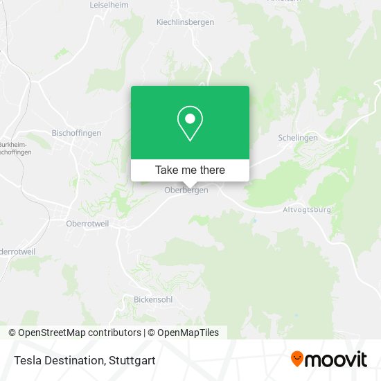 Tesla Destination map