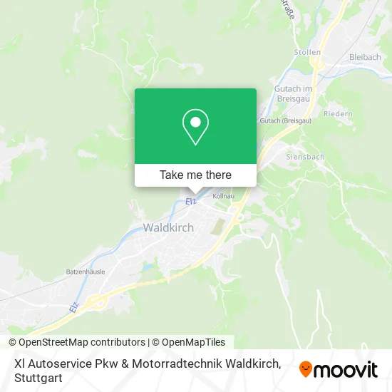 Карта Xl Autoservice Pkw & Motorradtechnik Waldkirch