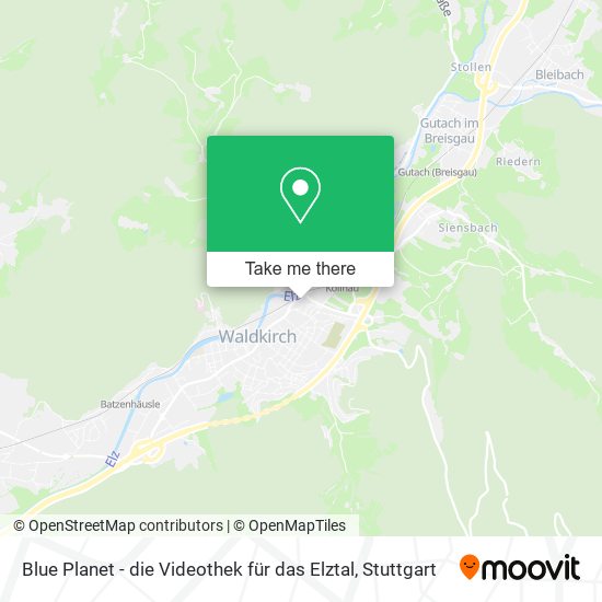 Карта Blue Planet - die Videothek für das Elztal