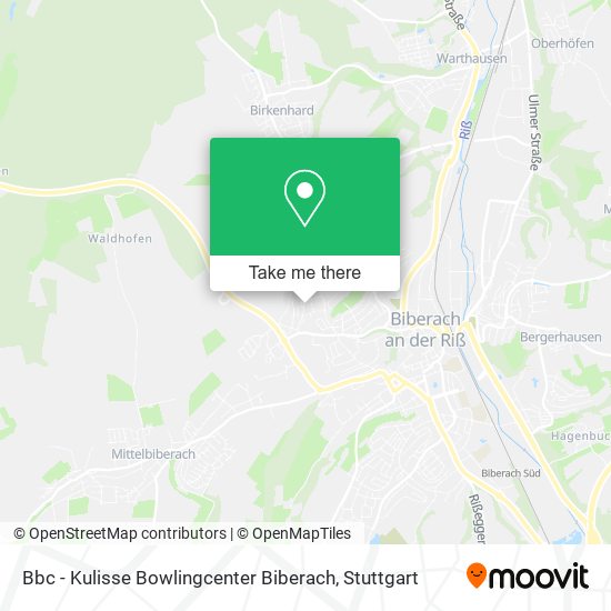 Bbc - Kulisse Bowlingcenter Biberach map